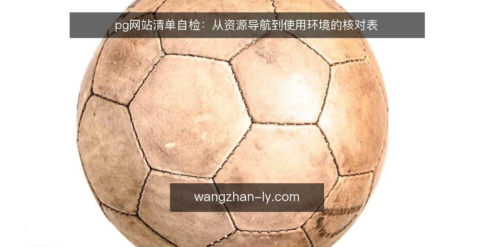 pg网站清单自检：从资源导航到使用环境的核对表 — 为什么现在需要这份pg网站自检清单 配图
